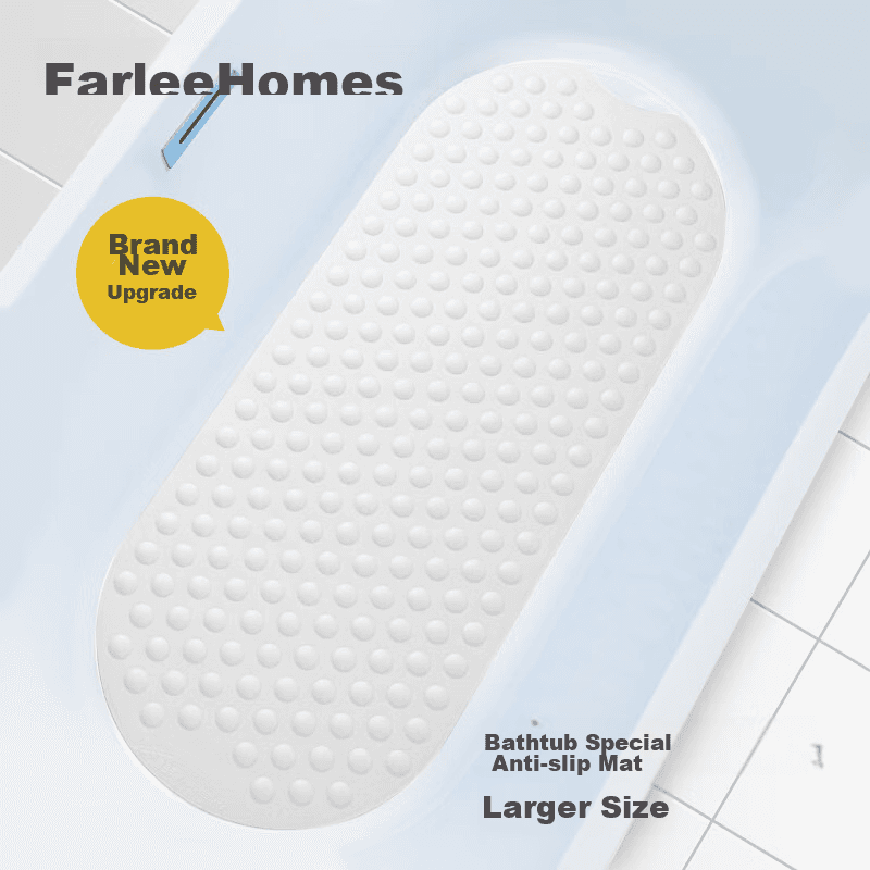Farleenhomes Prostirka za kupatilo, 40x100cm, Bela