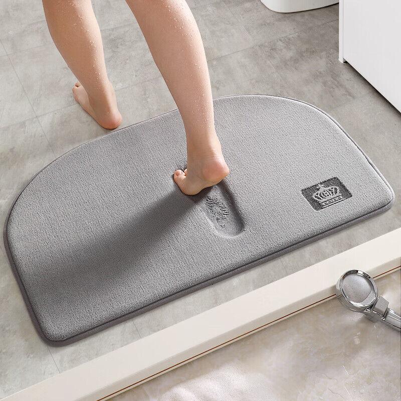 Huaxu Prostirka za kupatilo, 45x65cm, Siva