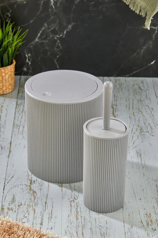 L'essentiel Maison Set dodataka za kupatilo PZR-063, Svetlosivi