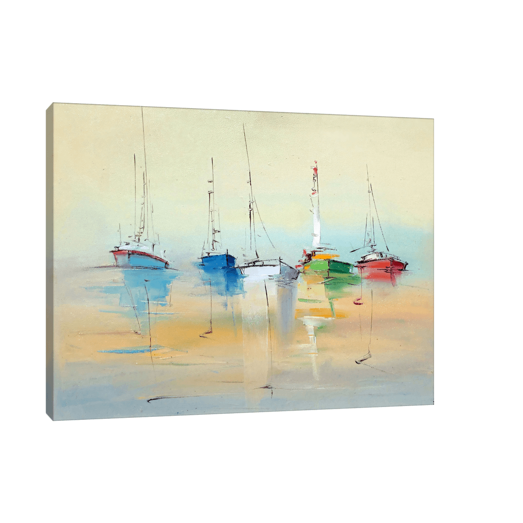 Canvas Slika na platnu Brodovi u luci, Bez rama, 40 x 30 cm