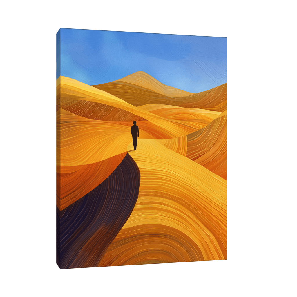 Canvas Slika na platnu Šetnja kroz pustinju, Bez rama, 30 x 40 cm