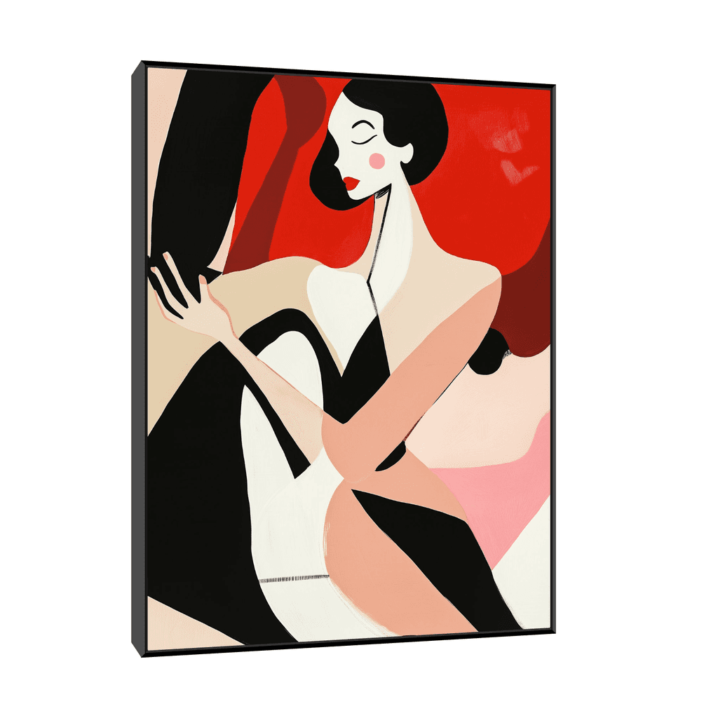 Canvas Slika na platnu Kabare, Sa ramom, 45 x 60 cm, Crni