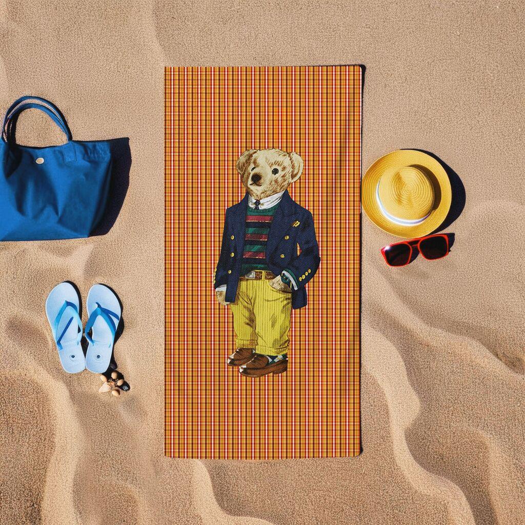L'essentiel Maison Peškir za plažu Teddy Bear, 150x150 cm, Narandžasti