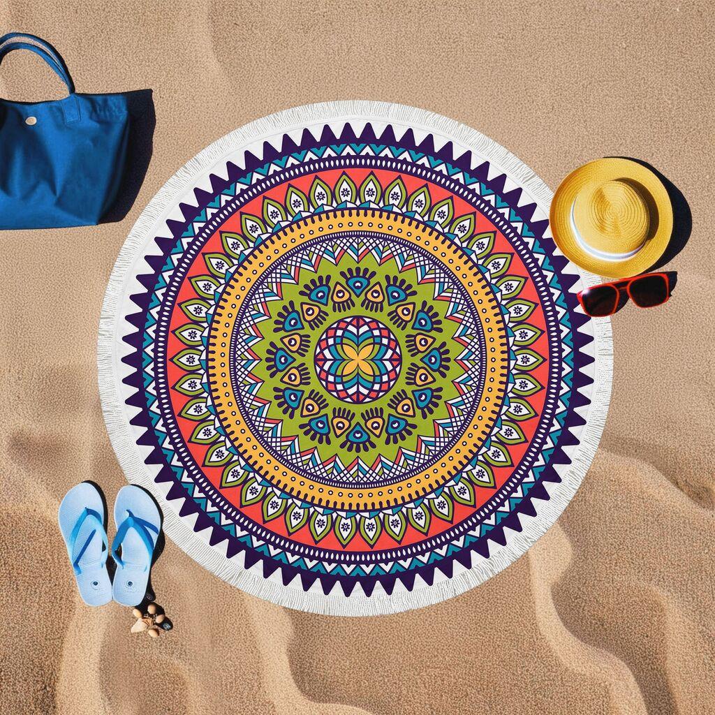 L'essentiel Maison Peškir za plažu Renkli Mandala, 150x150 cm, Šareni