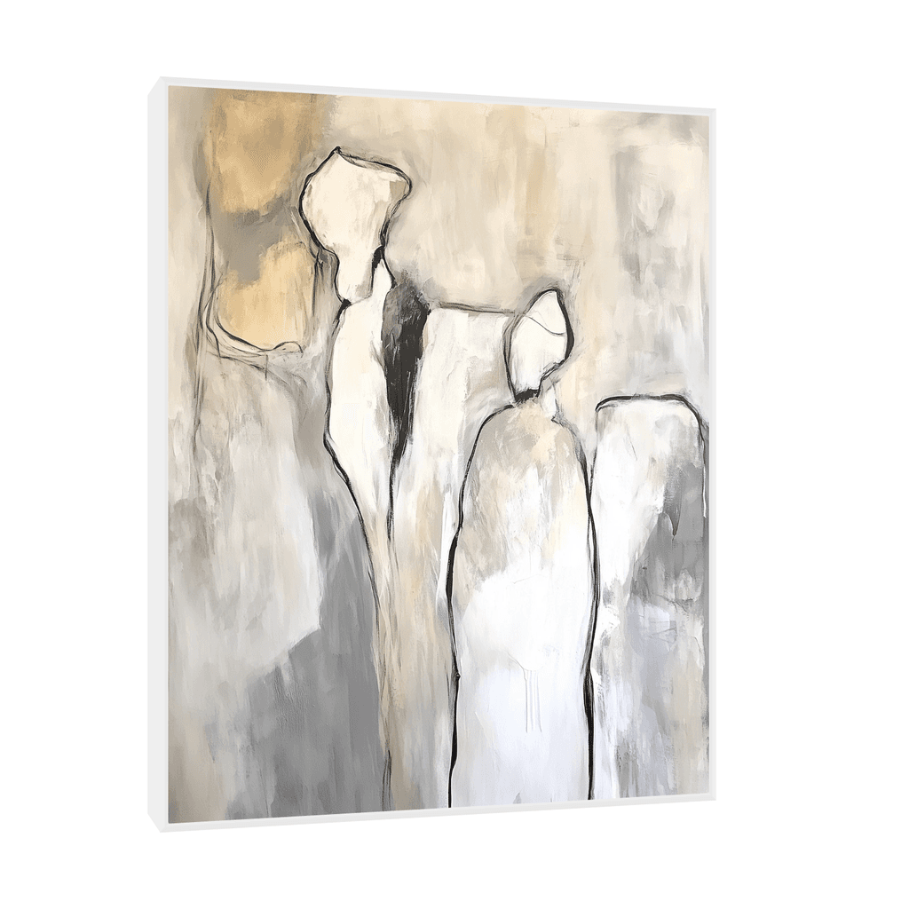 Canvas Slika na platnu Familija, Sa ramom, 100 x 125 cm, Beli