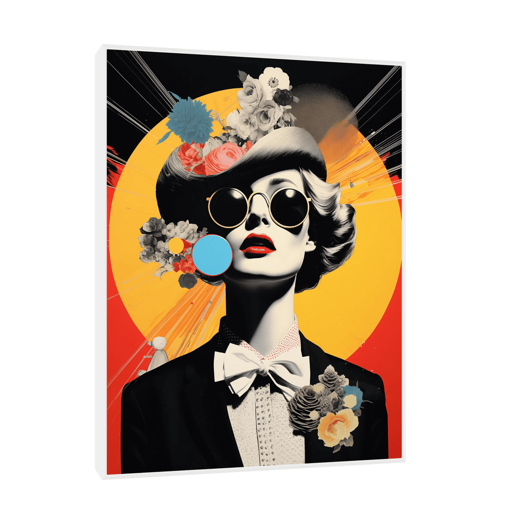 Canvas Slika na platnu Right at you II 30x40cm, Sa ramom, Beli