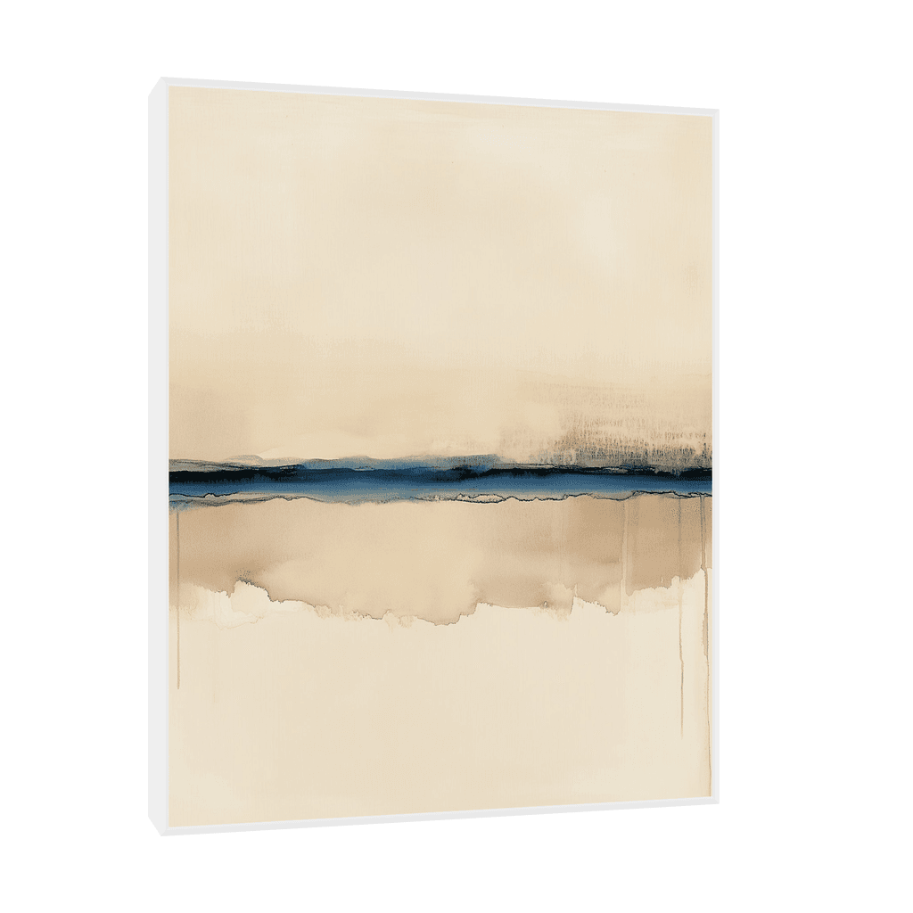 Canvas Slika na platnu Plavi horizonti Sa ramom, 40 x 50 cm, Beli