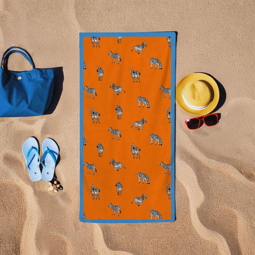 L'essentiel Maison Peškir za plažu Zebra, 150x150 cm, Narandžasti