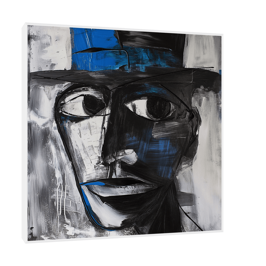 Canvas Slika na platnu Boem, Sa ramom, 120 x 120 cm, Beli