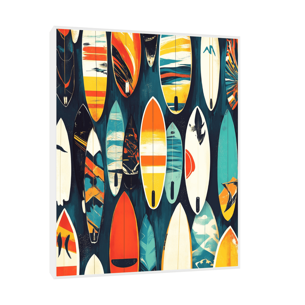 Canvas Slika na platnu Surf daske, Sa ramom, 120 x 150 cm, Beli