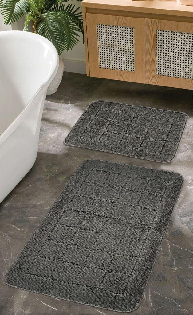 L'essentiel Maison Set Podloga za kupatilo Kareli, Antracit