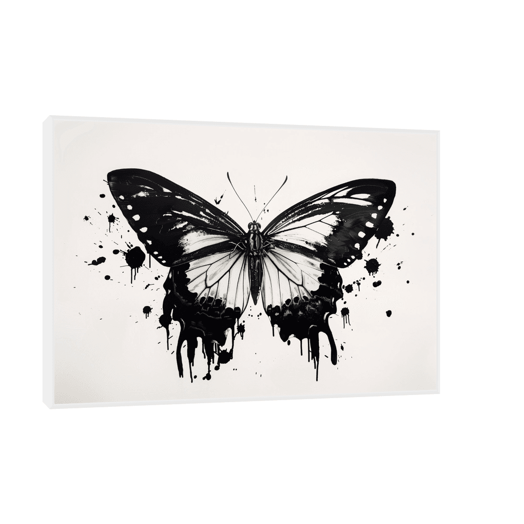 Canvas Slika na platnu Leptir, Sa ramom, 75 x 50, Beli