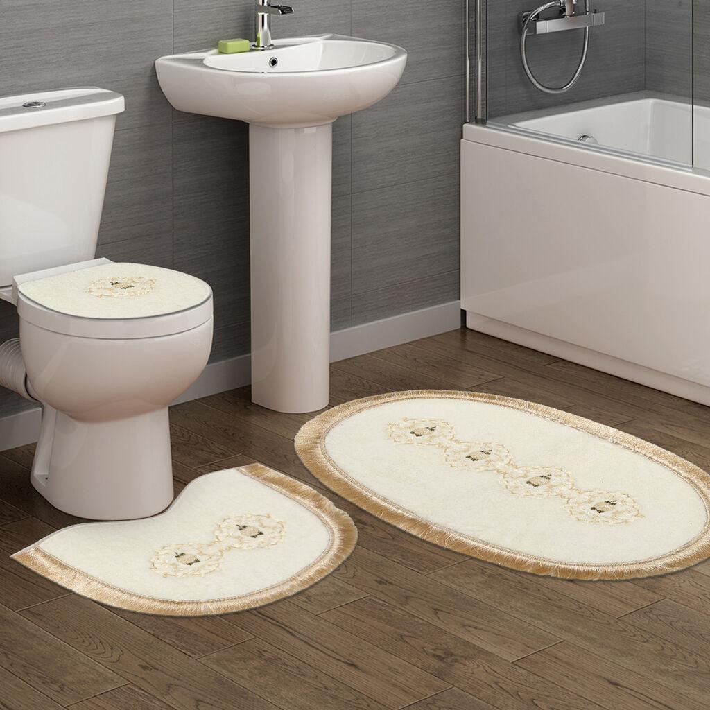 L'essentiel Maison Set Podloga za kupatilo Klozet Tkm.000187, Krem