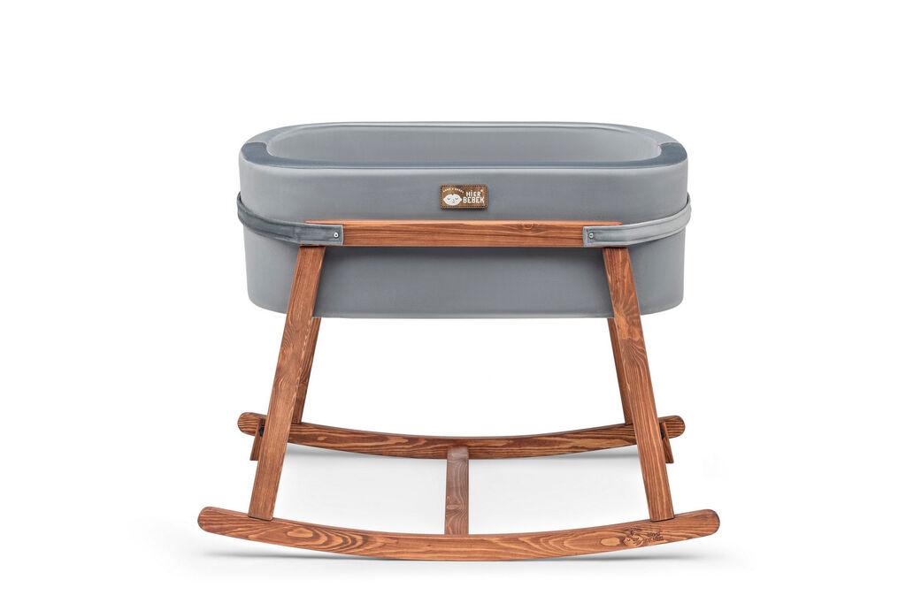 Hanah Home Kolevka za bebe Hier, 90x70x58 cm, Siva-hrast