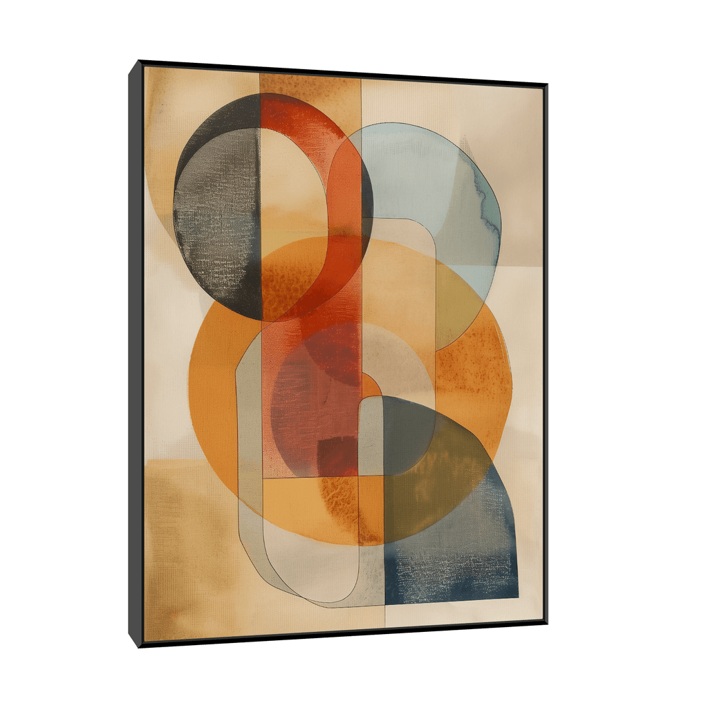 Canvas Slika na platnu Oble forme 90x120cm, Sa ramom, Crni