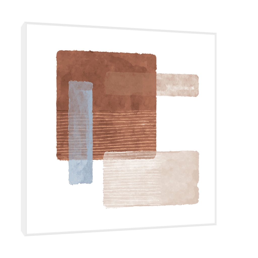 Canvas Slika na platnu Geometriska poezija III, 60x60cm, Sa ramom, Beli