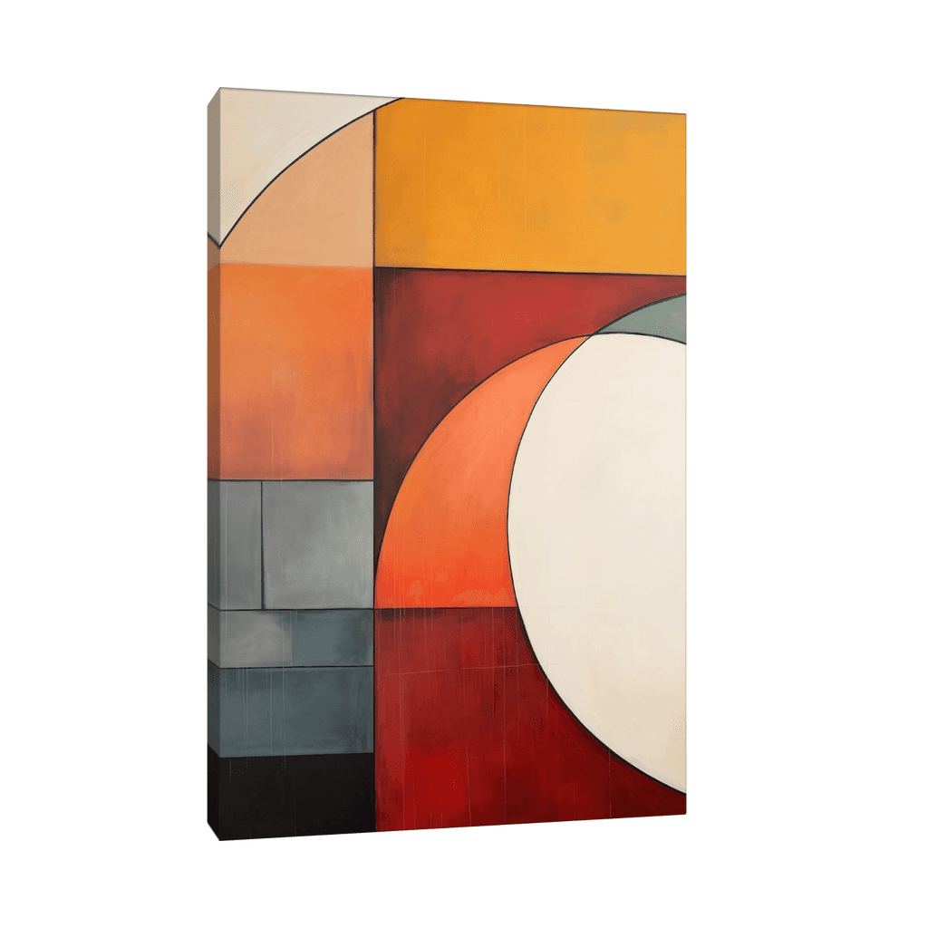 Canvas Slika na platnu Narandžasta kompozicija, Bez rama, 50x75cm