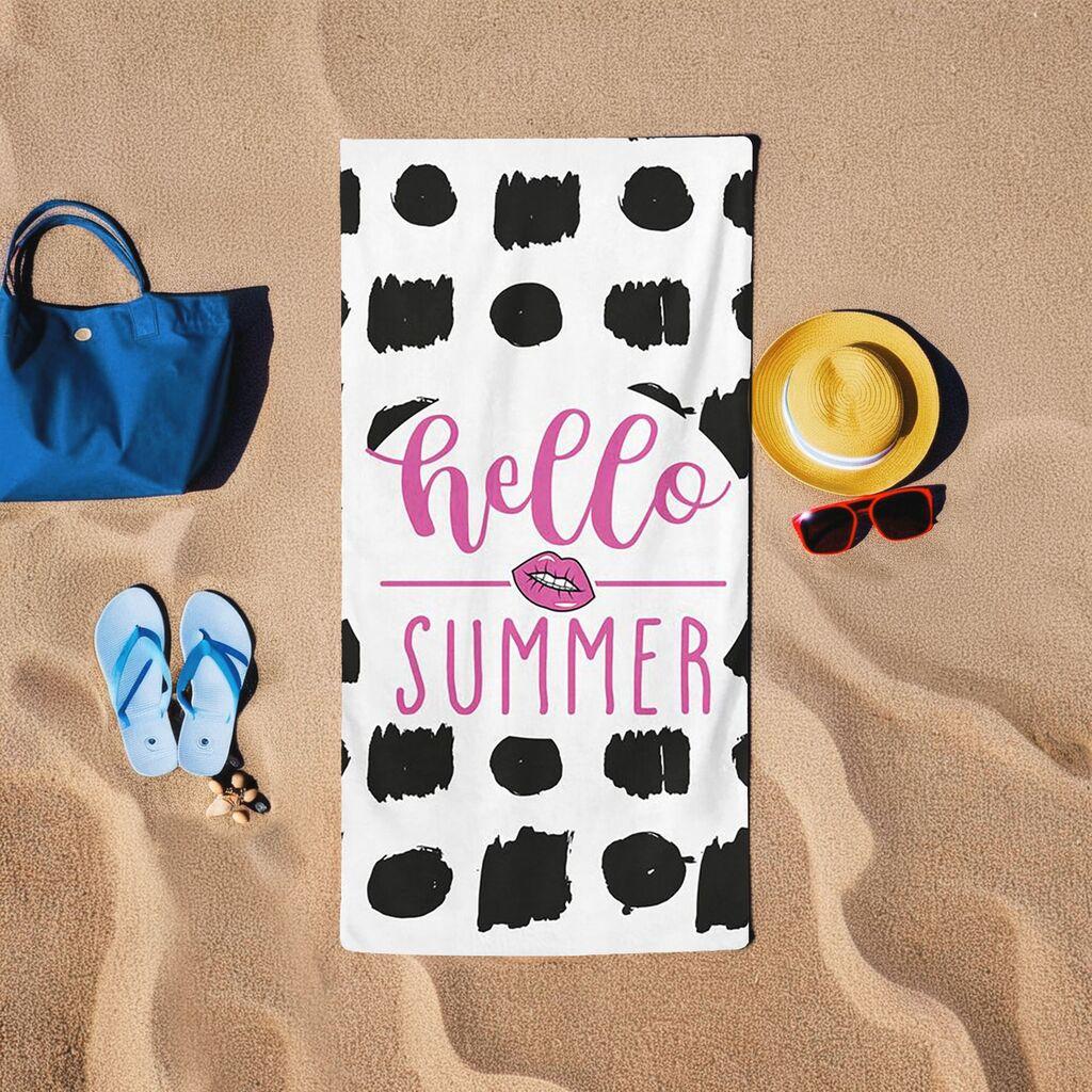 L'essentiel Maison Peškir za plažu Hello Summer, 75x150 cm, Crni