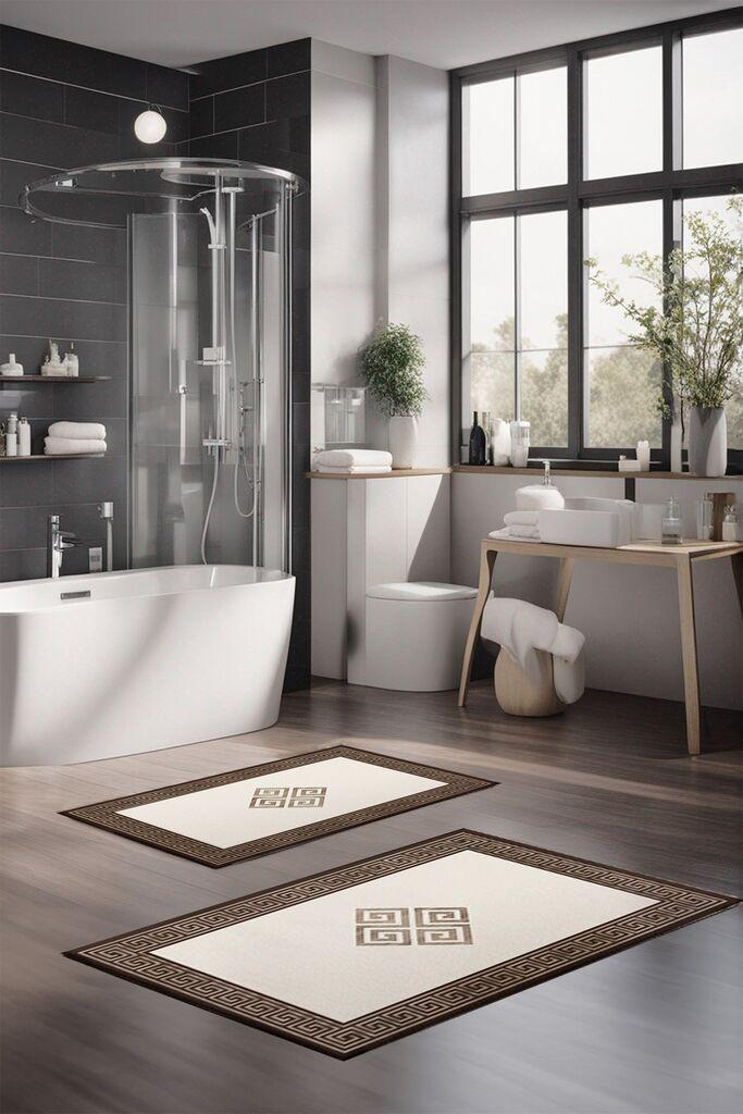 L'essentiel Maison Set Podloga za kupatilo CT-5071, Krem-braon