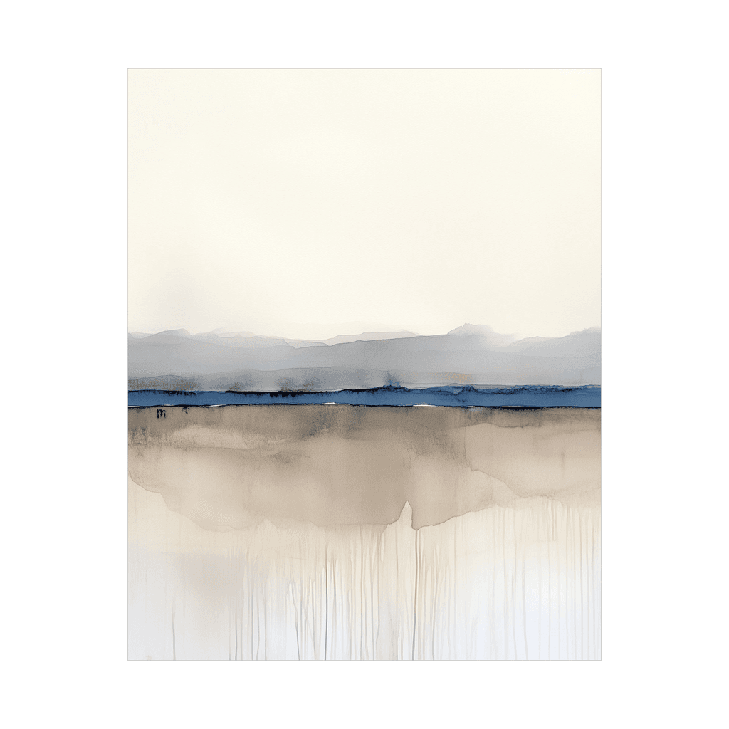 Canvas Slika na platnu Plavi horizonti II 100 x 125 cm