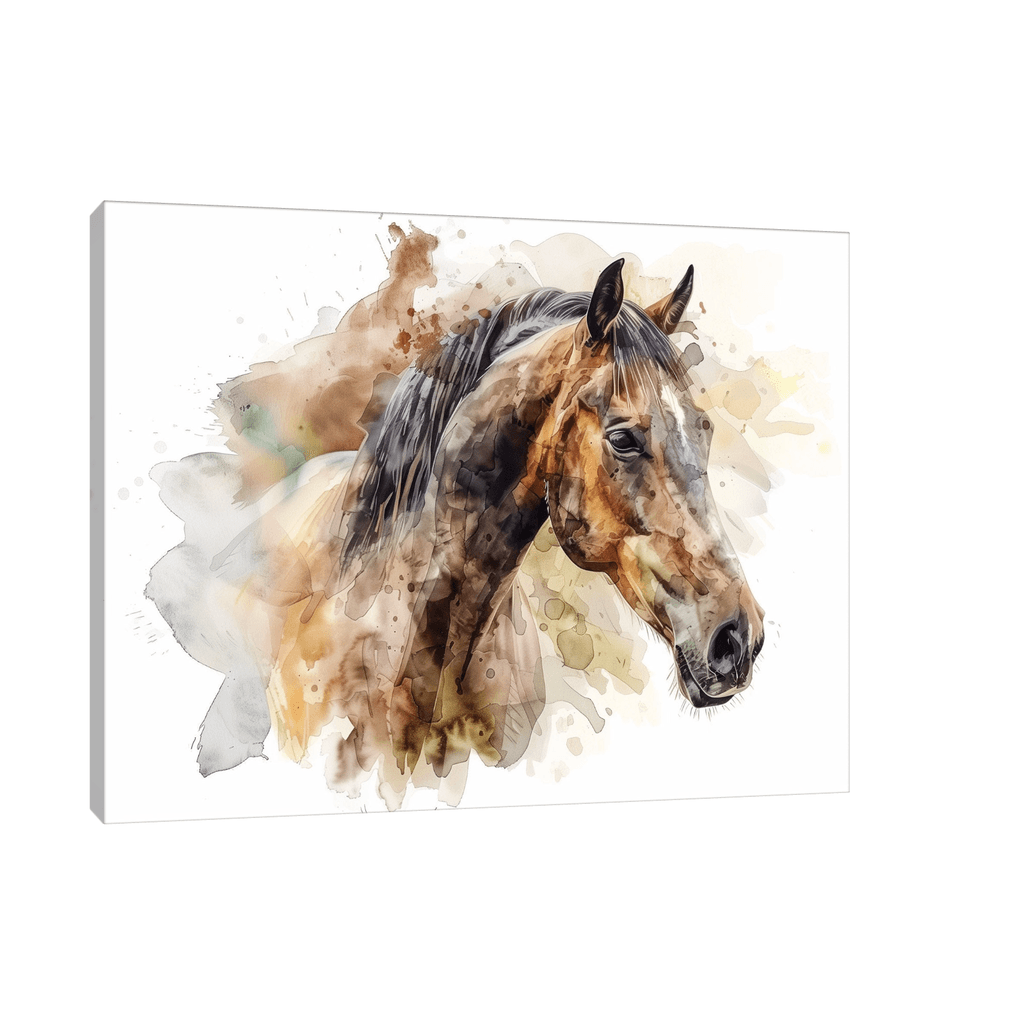 Canvas Slika na platnu Konj - akvarel, Bez rama, 60 x 45 cm