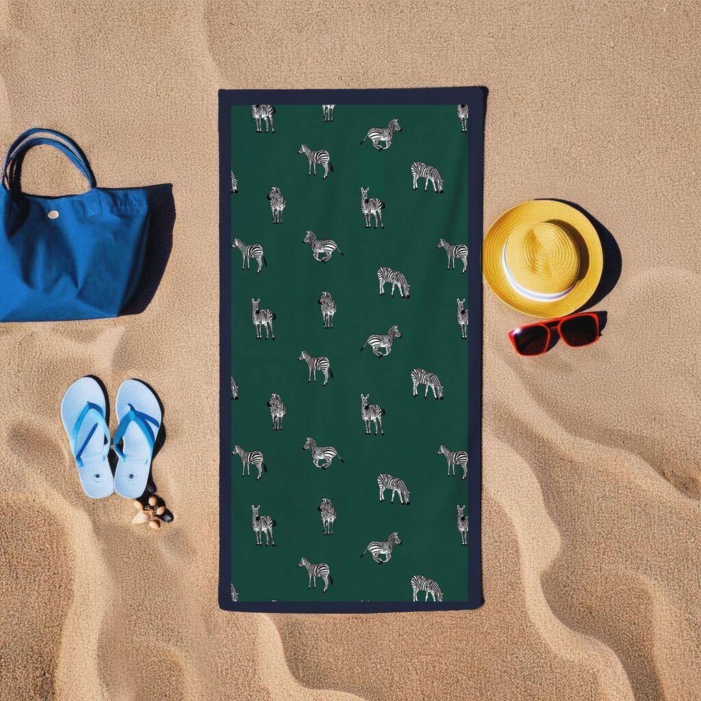 L'essentiel Maison Peškir za plažu Zebra, 150x150 cm, Zeleni