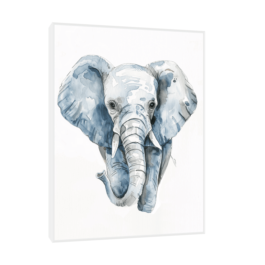 Canvas Slika na platnu Slon, Sa ramom, 30 x 40 cm, Beli