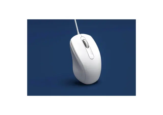 Omega Miš OM441W, USB, 1200 DPI, Beli