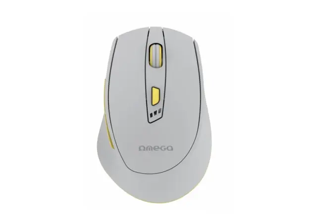 Omega Bežični miš OMC529RWGL, USB, Sivi