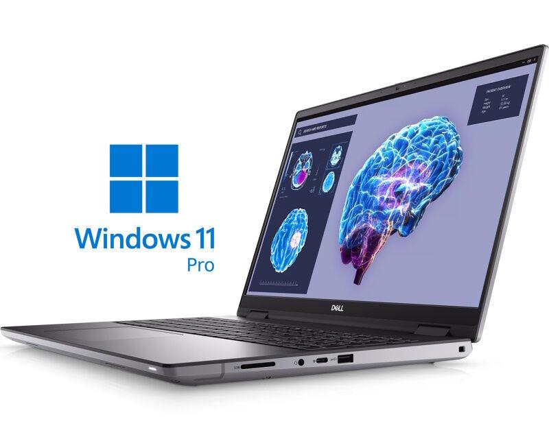 Dell Laptop Precision M7680 16" FHD+ 500nits i7-13850HX 32GB, 1TB SSD, RTX 3500 12GB, Backlit FP SC Win11Pro 3yr ProSupport, Tamnosivi