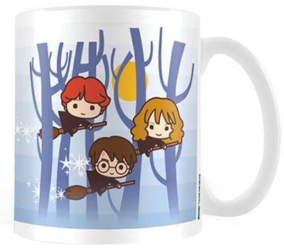 Šolja Harry Potter Chibi Harry Ron Hermione Flying