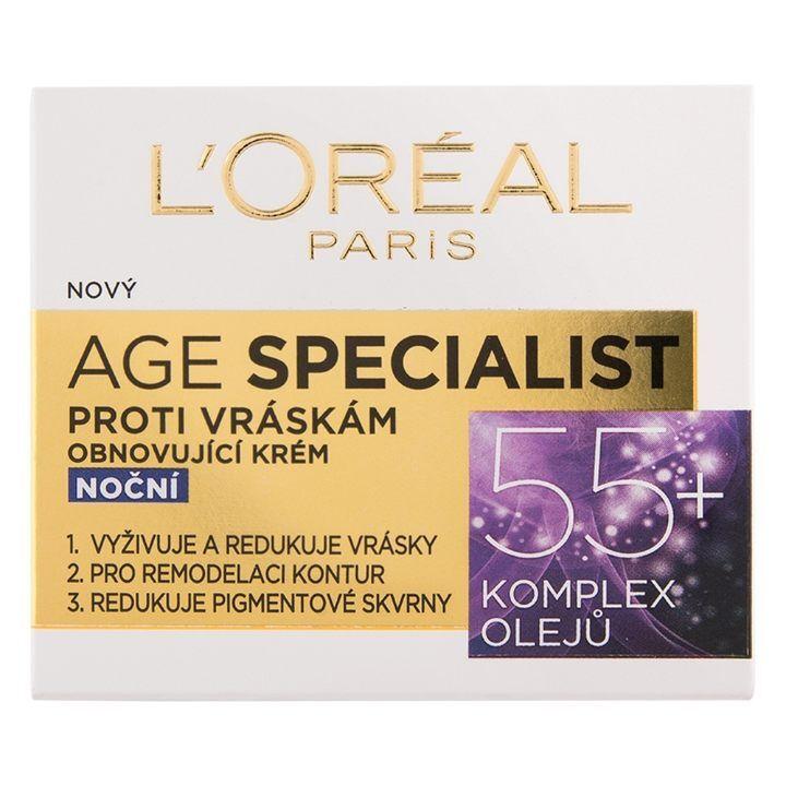 Loreal Noćna Krema Age Specialist 55+, 50 ml