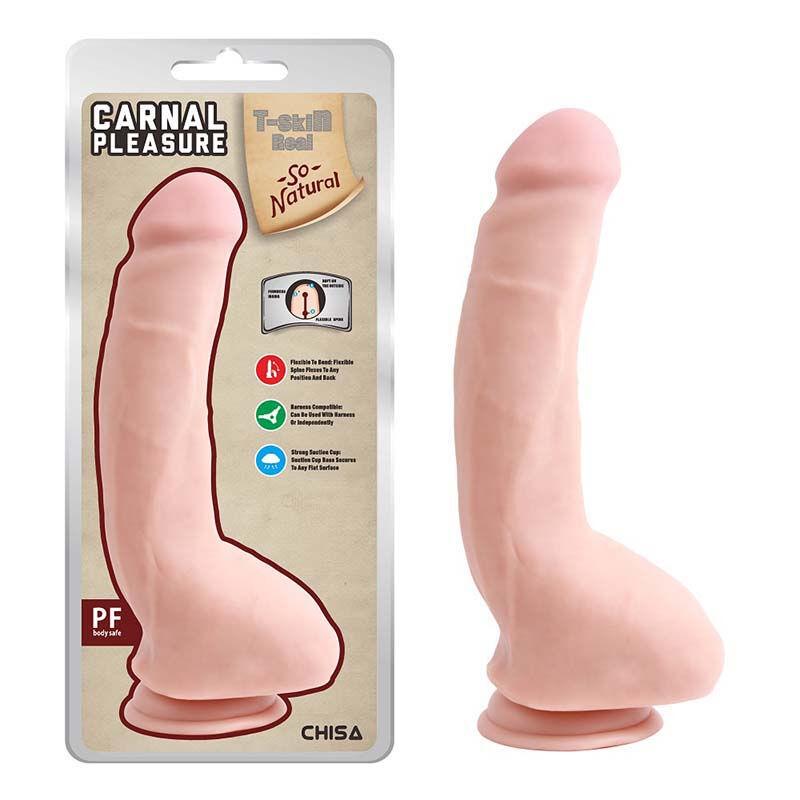 Dildo Carnal Pleasure, 24cm, Boja kože