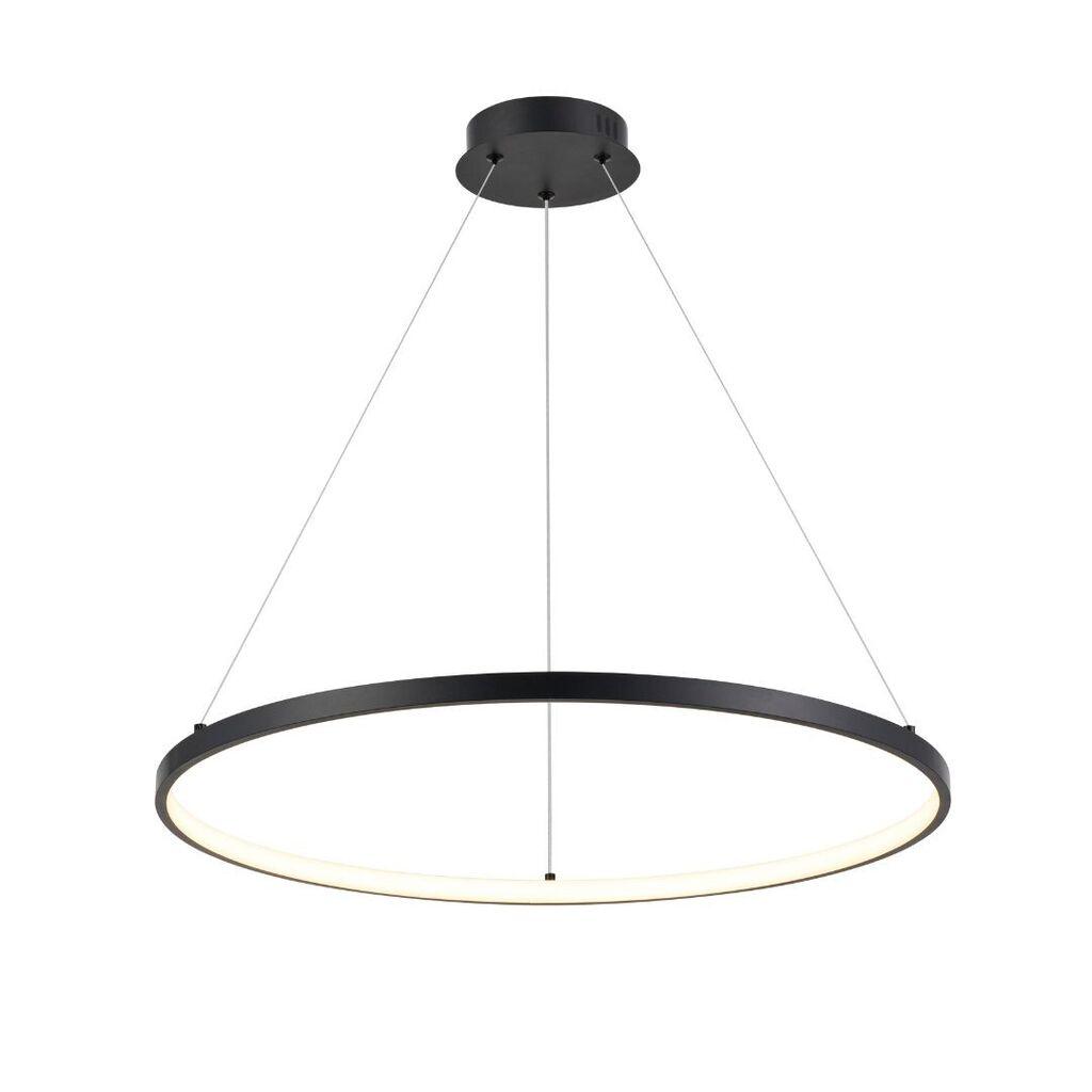 Rabalux Visilica Beliza, 1 prsten, LED 55W, 3000K, 60cm, Crna