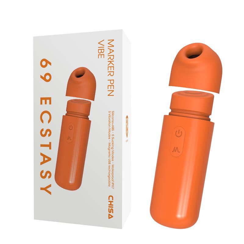 Stimulator klitorisa Marker Pen, 6.8cm, Narandžasti