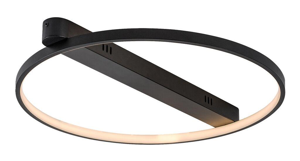 Rabalux Plafonjera Beliza, LED 45W, 3000K, 50cm, Crna