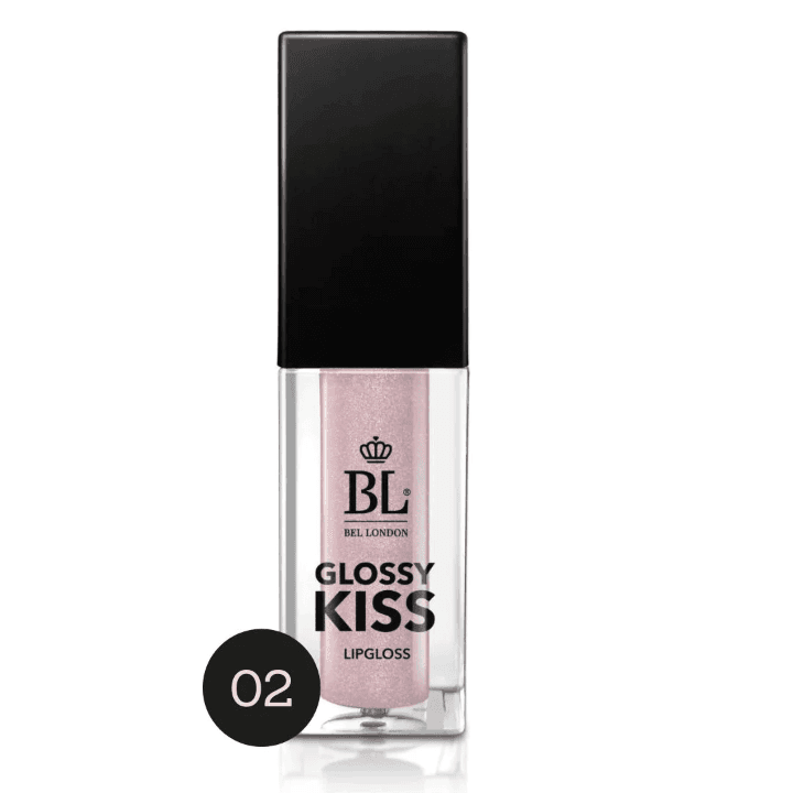 Bel London Sjaj za usne Glossy Kiss 02 Nude Gloss