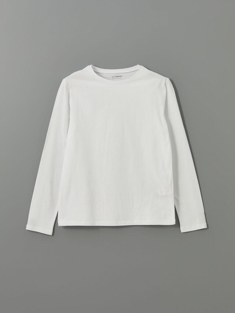 LC Waikiki Majica dugih rukava za devojčice W52227Z4-Q6K, Bela