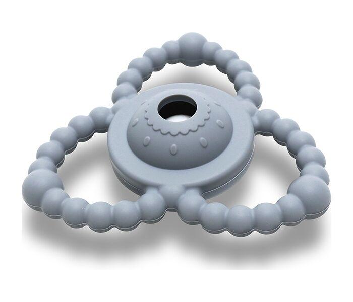 Lorelli Silikonska glodalica zvečka za bebe Natural, Siva