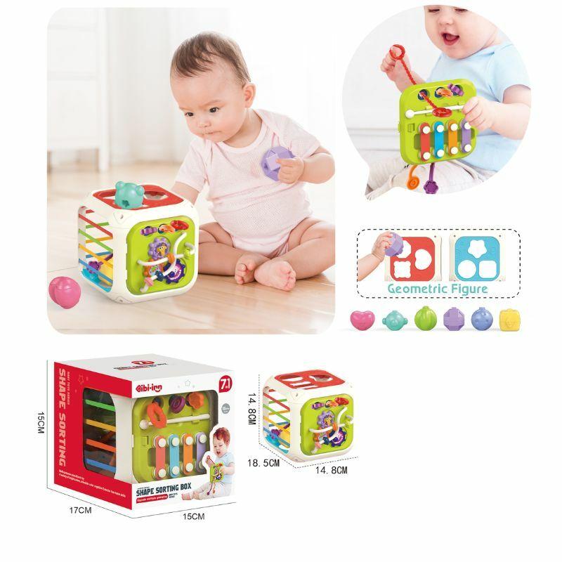 Bibi Inn Igračka za bebe Kocka za pogađanje oblika 7u1