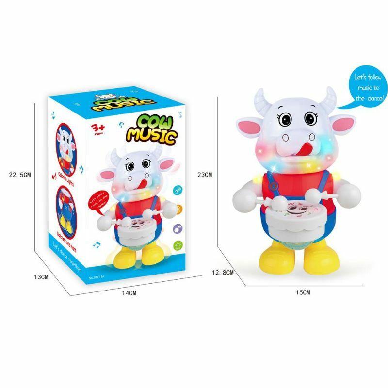 Igračka Muzička krava sa svetlećim elementima