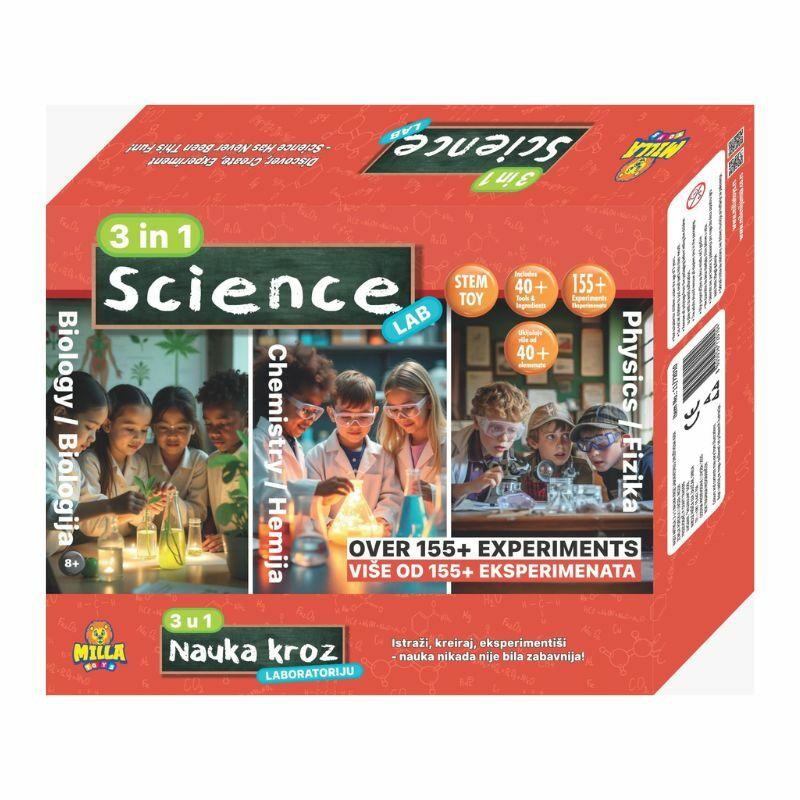 Milla Toys Edukativni set - Nauka kroz laboratoriju 3u1