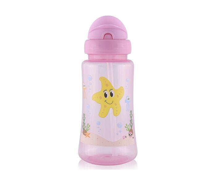 Lorelli Flašica za decu sa slamčicom, 330ml, Roze