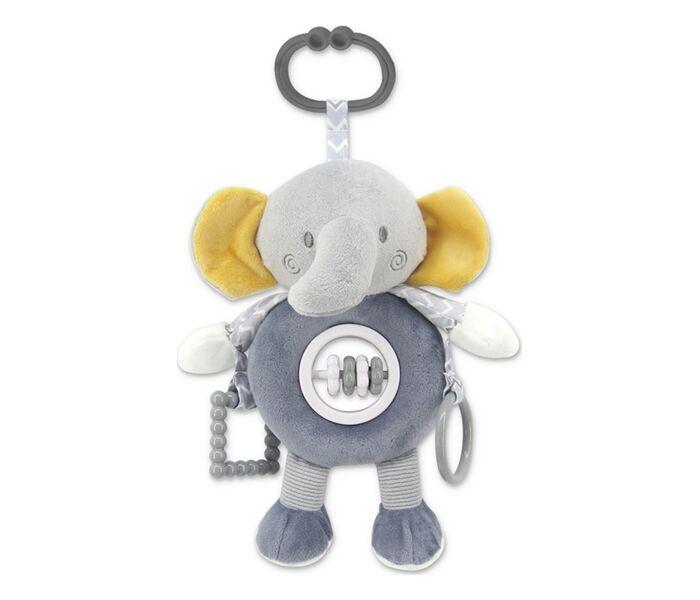 Lorelli Plišana igračka za bebe Elephant Activity, Siva