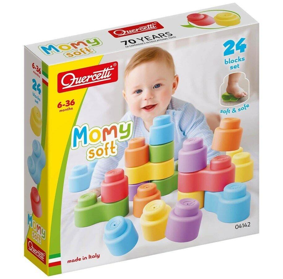 Quercetti Igračka mekane kocke Momy, 24 komada