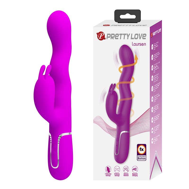 Multifunkcionalni vibrator Laursen 500089, 24.9cm, Ružičasti