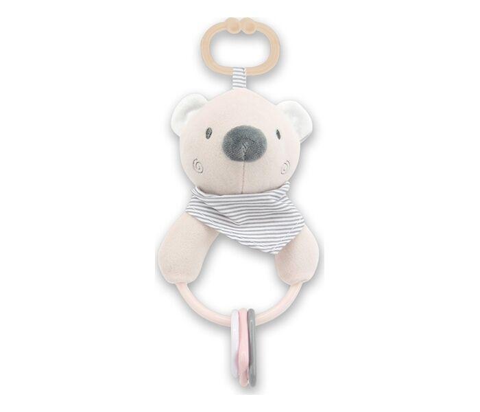 Lorelli Plišana igračka zvečka za bebe Bear, Bež