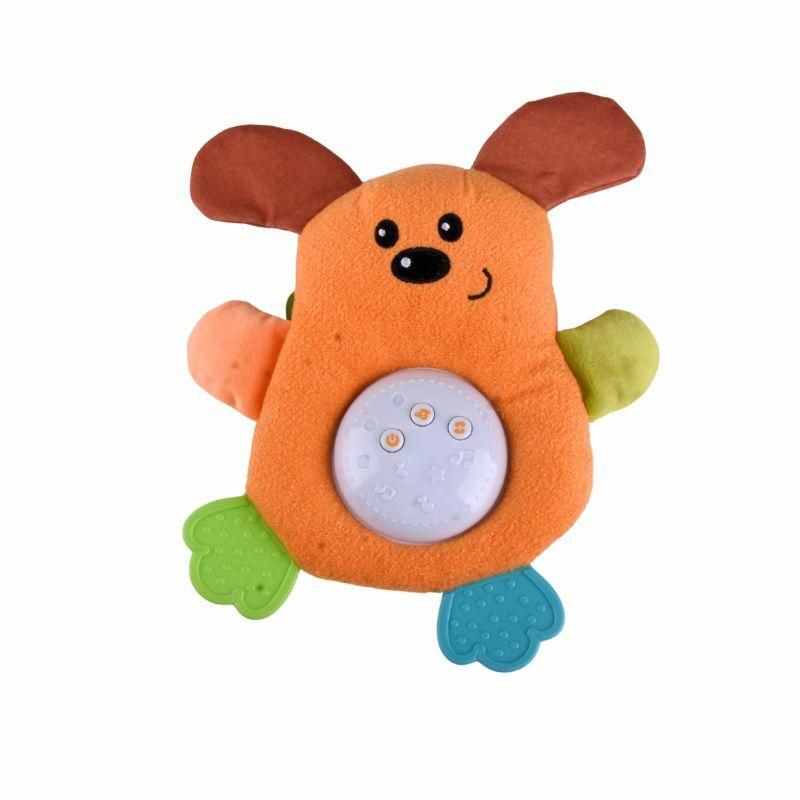 Milla Toys Plišana muzička igračka za bebe Kuca, Narandžasta