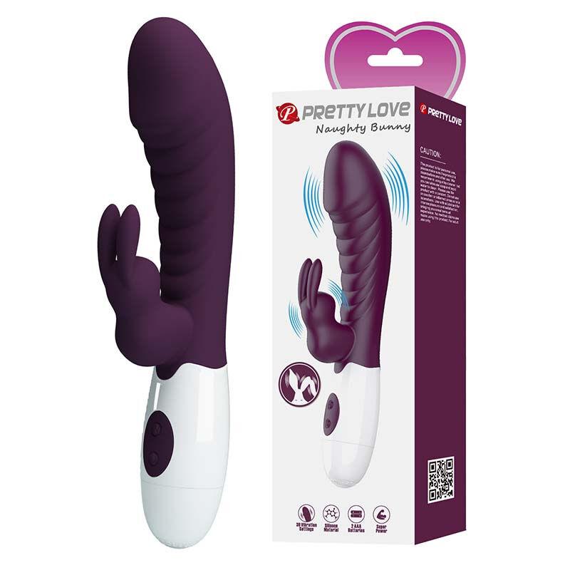 Multifunkcionalni zeka vibrator Naughty Bunny 500071-A2, Bordo
