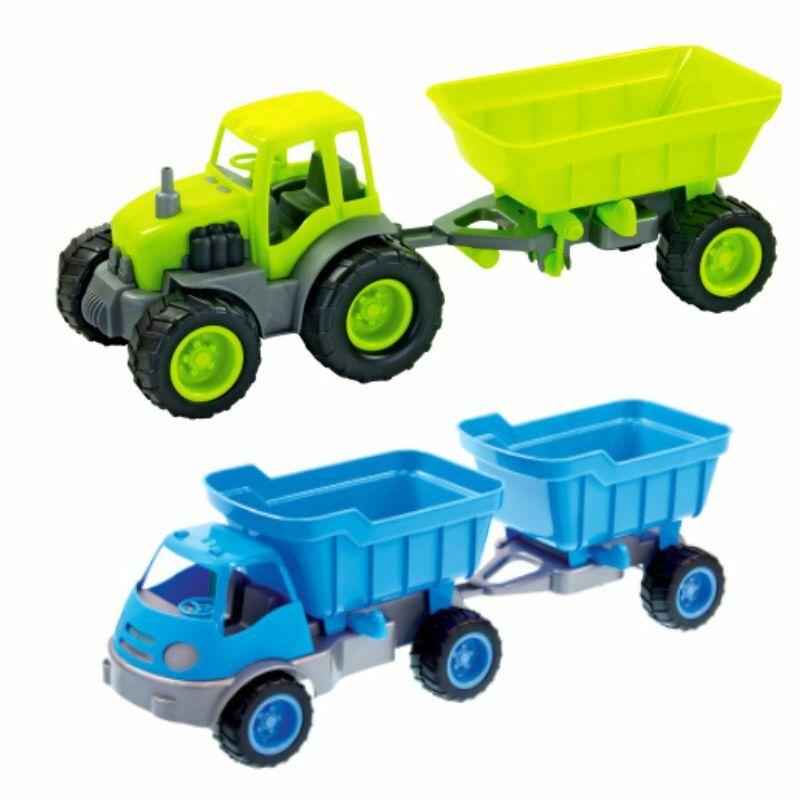 Igračka Kamion i Traktor sa prikolicom i gumenim točkovima 13167